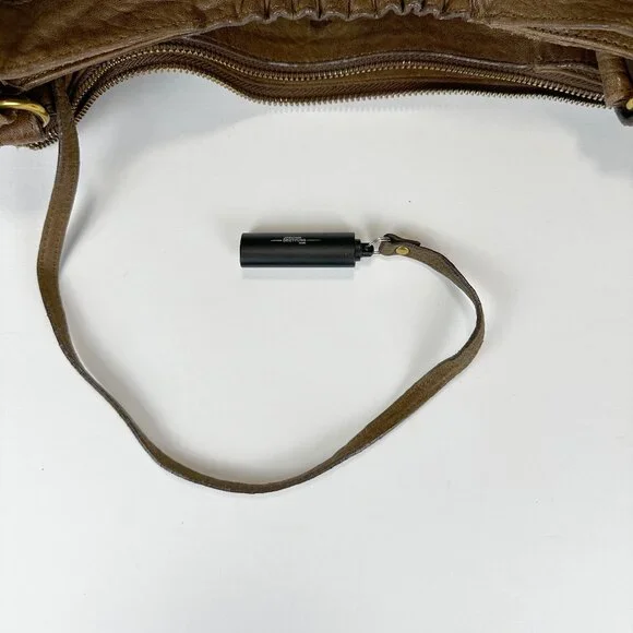 Jerome Dreyfuss Albert Messenger Crossbody Bag Brown Leather - Picture 13 of 16